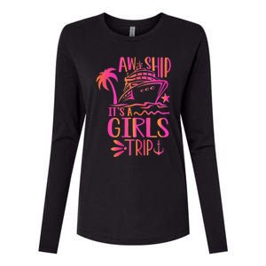 Aw Ship! ItS A Trip Cruise Vacation 2024 Gift Womens Cotton Relaxed Long Sleeve T-Shirt