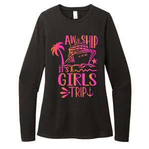 Aw Ship! ItS A Trip Cruise Vacation 2024 Gift Womens CVC Long Sleeve Shirt