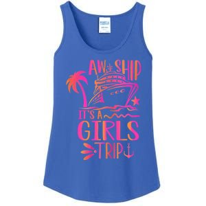 Aw Ship! ItS A Trip Cruise Vacation 2024 Gift Ladies Essential Tank