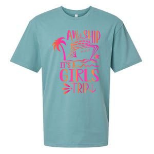 Aw Ship! ItS A Trip Cruise Vacation 2024 Gift Sueded Cloud Jersey T-Shirt