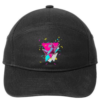 Artificer Slugcat Indie Game Rain World 90s Graphic Design 7-Panel Snapback Hat