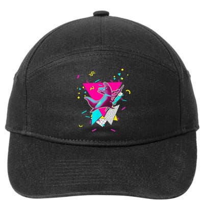 Artificer Slugcat Indie Game Rain World 90s Graphic Design 7-Panel Snapback Hat