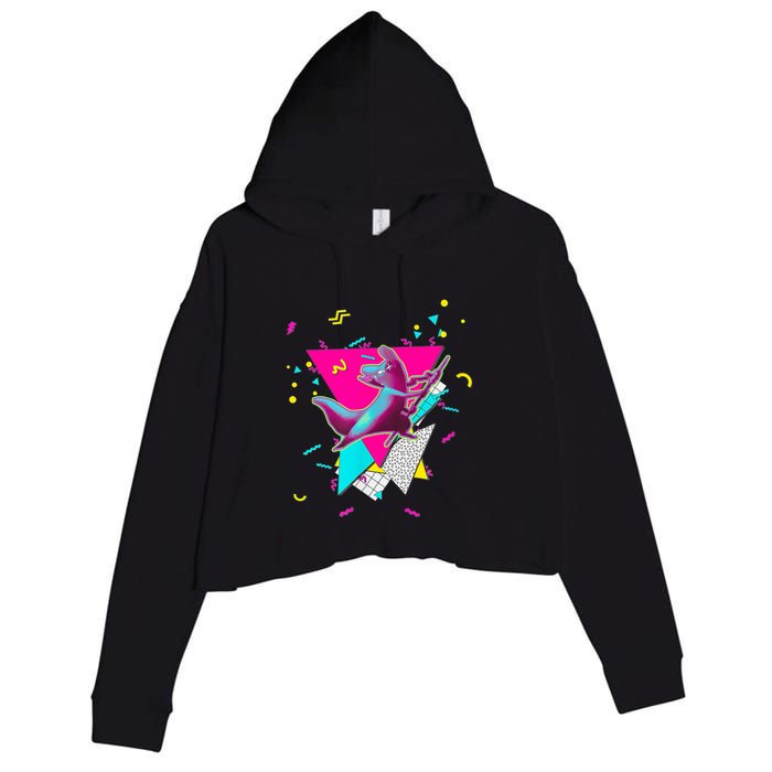 Artificer Slugcat Indie Game Rain World 90s Graphic Design Crop Fleece Hoodie