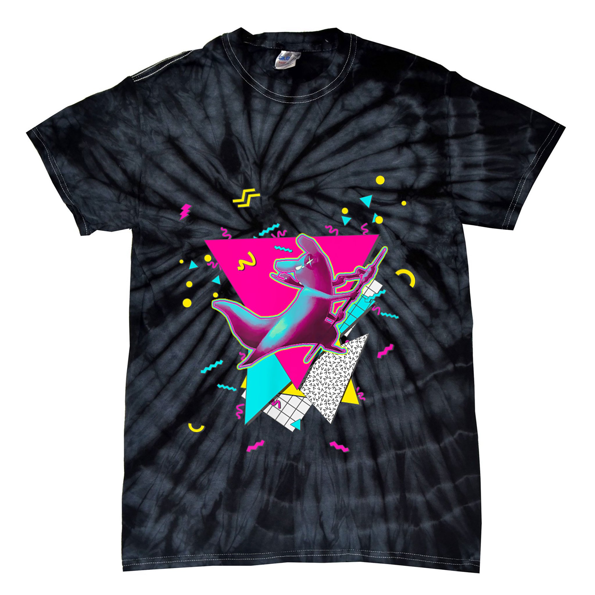 Artificer Slugcat Indie Game Rain World 90s Graphic Design Tie-Dye T-Shirt