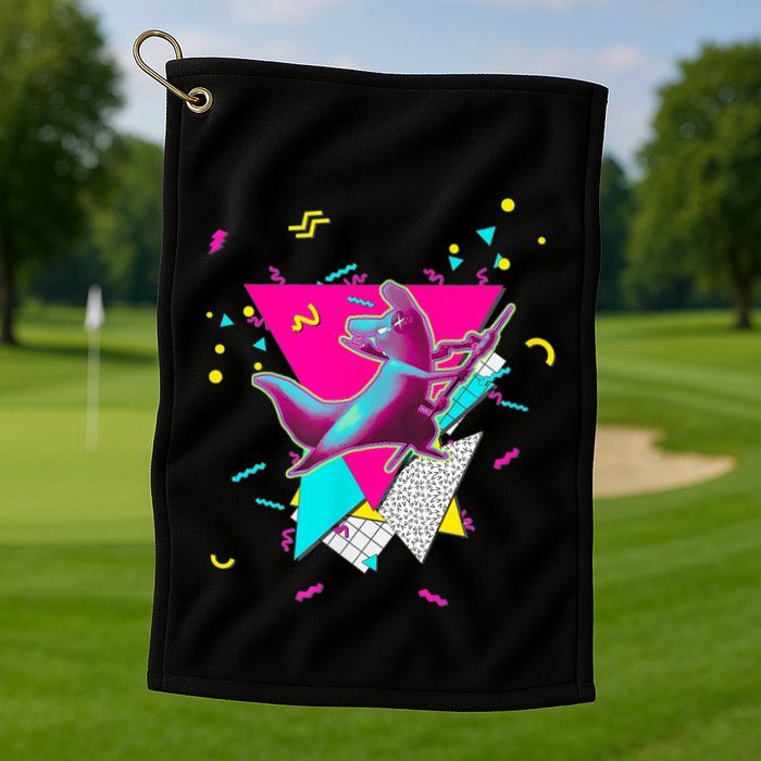 Artificer Slugcat Indie Game Rain World 90s Graphic Design Golf Towel