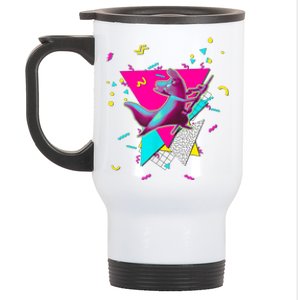 Artificer Slugcat Indie Game Rain World 90s Graphic Design Stainless Steel Travel Mug