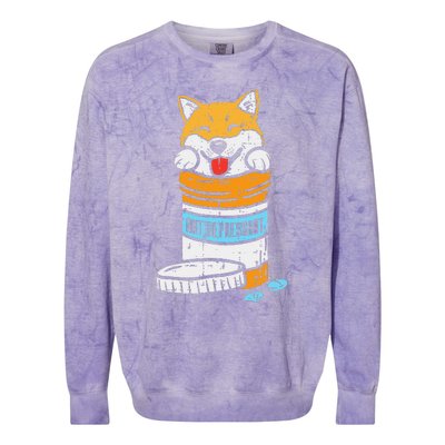 Antidepressant Shiba Inu Akita Japanese Dog Doge Meme Gift Colorblast Crewneck Sweatshirt