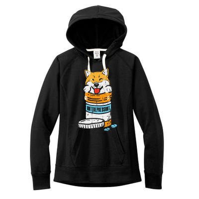 Antidepressant Shiba Inu Akita Japanese Dog Doge Meme Gift Women's Fleece Hoodie