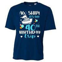 Aw Ship! ItS My 40th Birthday Trip Cruise Vacation Cruising Cooling Performance Crew T-Shirt