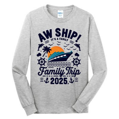 Aw Ship ItS An Anniversary Trip 2025 Couple Matching Cruise Tall Long Sleeve T-Shirt