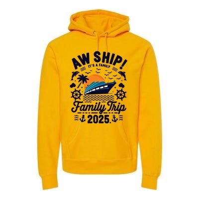 Aw Ship ItS An Anniversary Trip 2025 Couple Matching Cruise Premium Hoodie