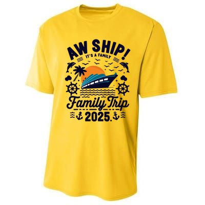 Aw Ship ItS An Anniversary Trip 2025 Couple Matching Cruise Performance Sprint T-Shirt