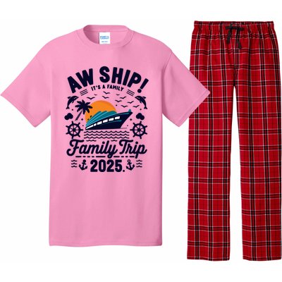 Aw Ship ItS An Anniversary Trip 2025 Couple Matching Cruise Pajama Set