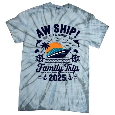 Aw Ship ItS An Anniversary Trip 2025 Couple Matching Cruise Tie-Dye T-Shirt