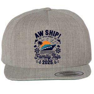 Aw Ship ItS An Anniversary Trip 2025 Couple Matching Cruise Wool Snapback Cap