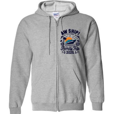 Aw Ship ItS An Anniversary Trip 2025 Couple Matching Cruise Full Zip Hoodie