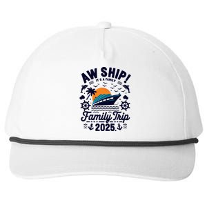 Aw Ship ItS An Anniversary Trip 2025 Couple Matching Cruise Snapback Five-Panel Rope Hat