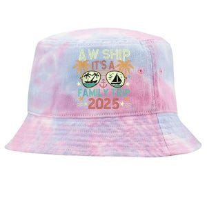 Aw Ship ItS Family Trip 2025 Cruise Vacation Cruising Ship Tie-Dyed Bucket Hat