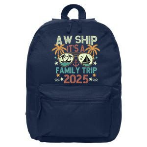 Aw Ship ItS Family Trip 2025 Cruise Vacation Cruising Ship 16 in Basic Backpack