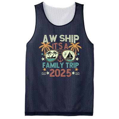 Aw Ship ItS Family Trip 2025 Cruise Vacation Cruising Ship Mesh Reversible Basketball Jersey Tank