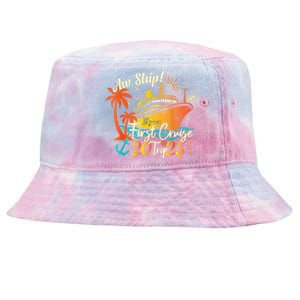 Aw Ship Its My First Cruise Trip 2025 First Cruise 2025 Tie-Dyed Bucket Hat