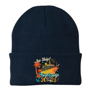 Aw Ship Its My First Cruise Trip 2025 First Cruise 2025 Knit Cap Winter Beanie