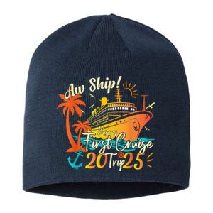 Aw Ship Its My First Cruise Trip 2025 First Cruise 2025 Sustainable Beanie