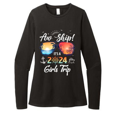 Aw Ship ItS A 2024 Trip Cruising Vacation Gift Womens CVC Long Sleeve Shirt