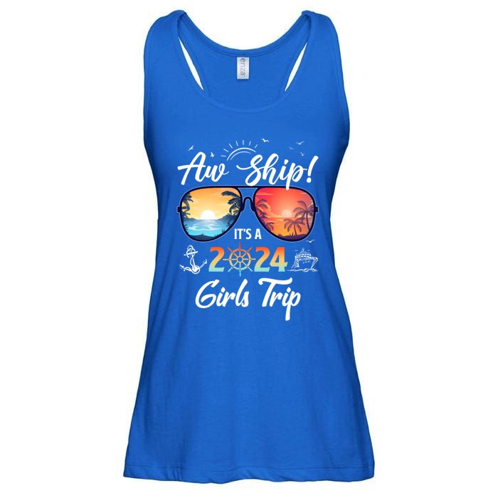 Aw Ship ItS A 2024 Trip Cruising Vacation Gift Ladies Essential Flowy Tank