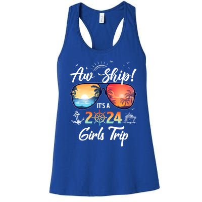 Aw Ship ItS A 2024 Trip Cruising Vacation Gift Women's Racerback Tank