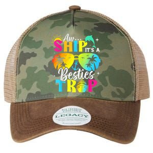 Aw Ship It’S A Besties Trip 2025 Friends Vacay Cruise 2025 Legacy Tie Dye Trucker Hat