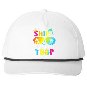 Aw Ship It’S A Besties Trip 2025 Friends Vacay Cruise 2025 Snapback Five-Panel Rope Hat