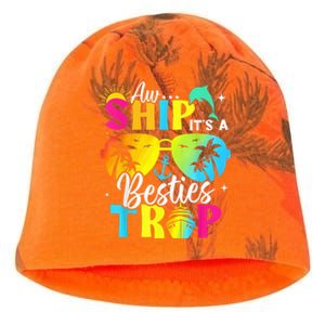 Aw Ship It’S A Besties Trip 2025 Friends Vacay Cruise 2025 Kati - Camo Knit Beanie