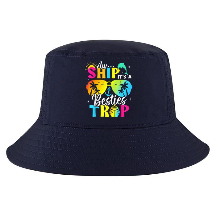 Aw Ship It’S A Besties Trip 2025 Friends Vacay Cruise 2025 Cool Comfort Performance Bucket Hat