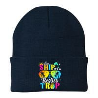 Aw Ship It’S A Besties Trip 2025 Friends Vacay Cruise 2025 Knit Cap Winter Beanie