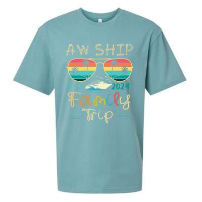 Aw Ship ItS A Family Trip Matching Family Group Cruise Great Gift Sueded Cloud Jersey T-Shirt