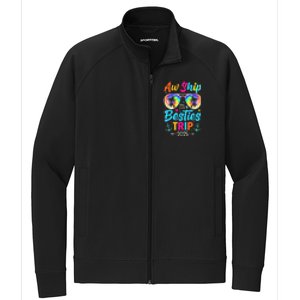 Aw Ship It’S A Besties Trip 2025 Friends Vacay Cruise 2025 Stretch Full-Zip Cadet Jacket