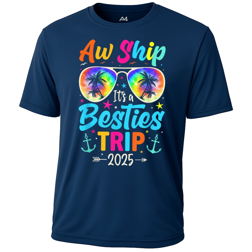 Aw Ship It’S A Besties Trip 2025 Friends Vacay Cruise 2025 Performance Shirt