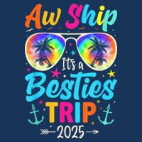 Aw Ship It’S A Besties Trip 2025 Friends Vacay Cruise 2025 Tank Top