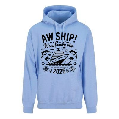 Aw Ship! ItS A Family Cruise 2025 Trip Vacation Matching Unisex Surf Hoodie