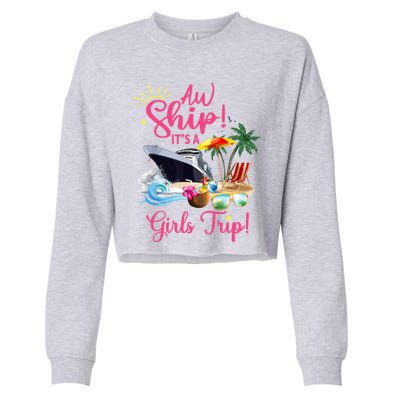 Aw Ship ItS A Trip Meaningful Gift Cropped Pullover Crew