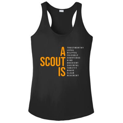 A Scout Is Ladies PosiCharge Competitor Racerback Tank