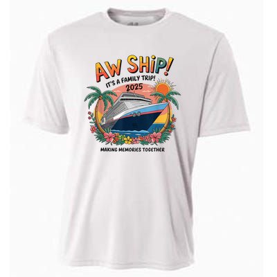 Aw Ship! ItS A Family Cruise 2025 Trip Vacation Matching Cooling Performance Crew T-Shirt