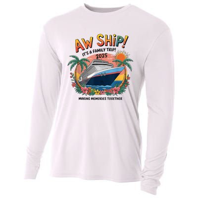 Aw Ship! ItS A Family Cruise 2025 Trip Vacation Matching Cooling Performance Long Sleeve Crew