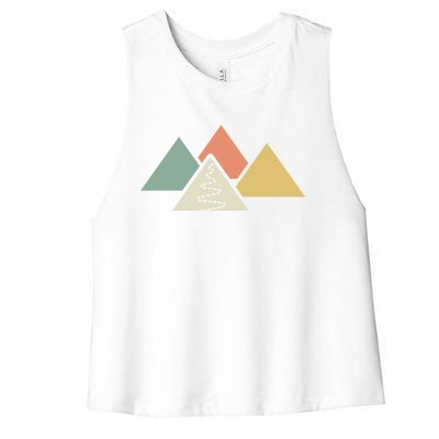 Apres Ski Ice Skiing Winter Sport Downhill Snow Lover Gift Women's Racerback Cropped Tank