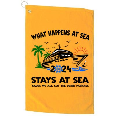 Aw Ship Its A Family Trip And Friends Group Cruise 2024 Platinum Collection Golf Towel