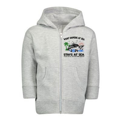 Aw Ship Its A Family Trip And Friends Group Cruise 2024 Toddler Zip Fleece Hoodie