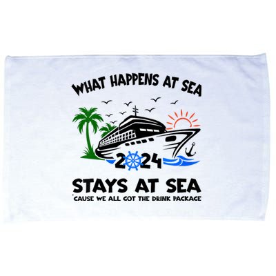 Aw Ship Its A Family Trip And Friends Group Cruise 2024 Microfiber Hand Towel