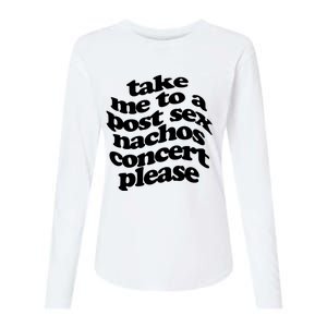 A Small Indie Band Stole All Of My Money Take Me To A Post Sec Nachos Concert Pl Womens Cotton Relaxed Long Sleeve T-Shirt