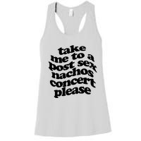 A Small Indie Band Stole All Of My Money Take Me To A Post Sec Nachos Concert Pl Women's Racerback Tank